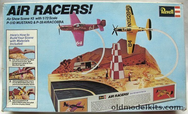 Revell 1/72 Air Racers!  Clay Lacy's P-51D Mustang & P-39 Airacobra Racer and Diorama, H664 plastic model kit